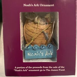 Noah’s Ark Vintage Ornament. NIB